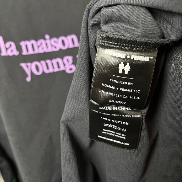 •NWT• Homme x Femme LA Purple Mansion Tee • Men’s XXL - Picture 4 of 4